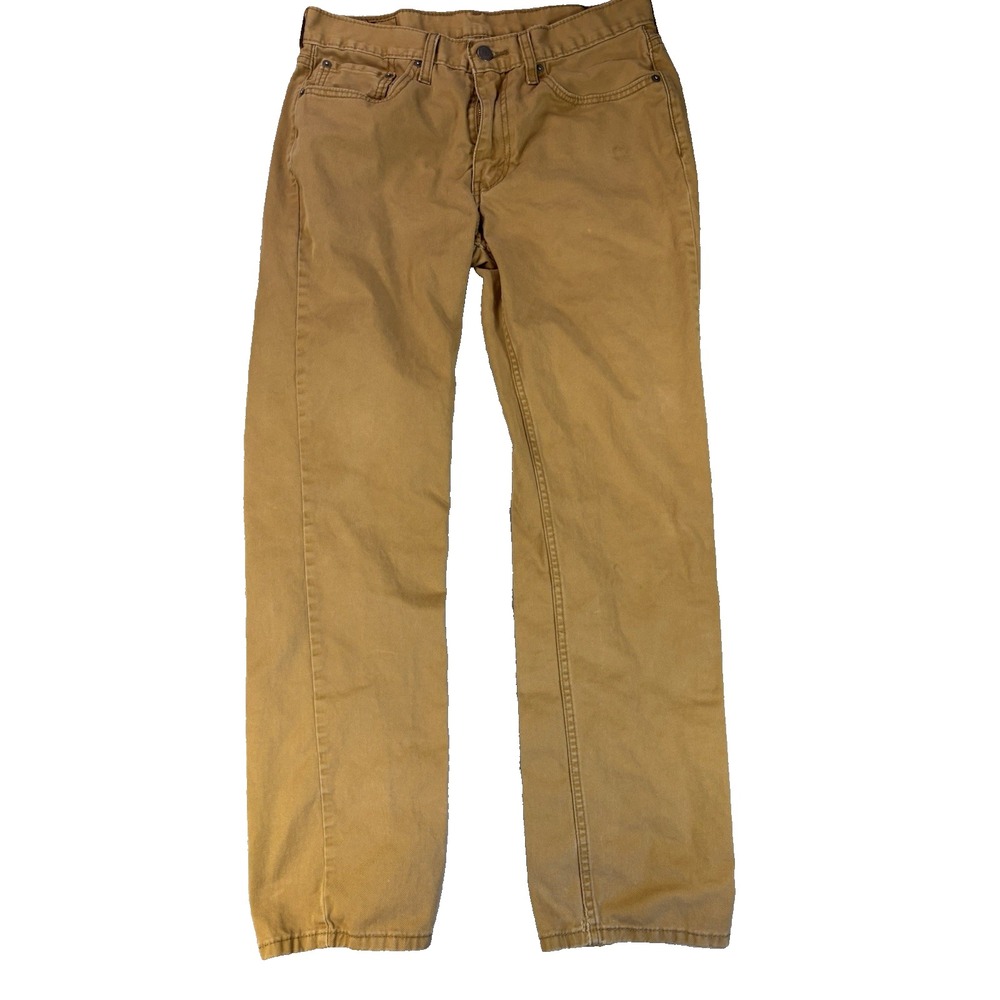 Levi's 514 Straight Leg Brown Denim Pants Mens 32x32 Utility Workwear Chore